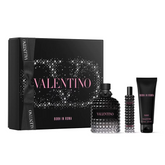 Valentino Born In Roma Uomo Gift 100ml EDT + 15ml Mini + 75ml Shower Gel